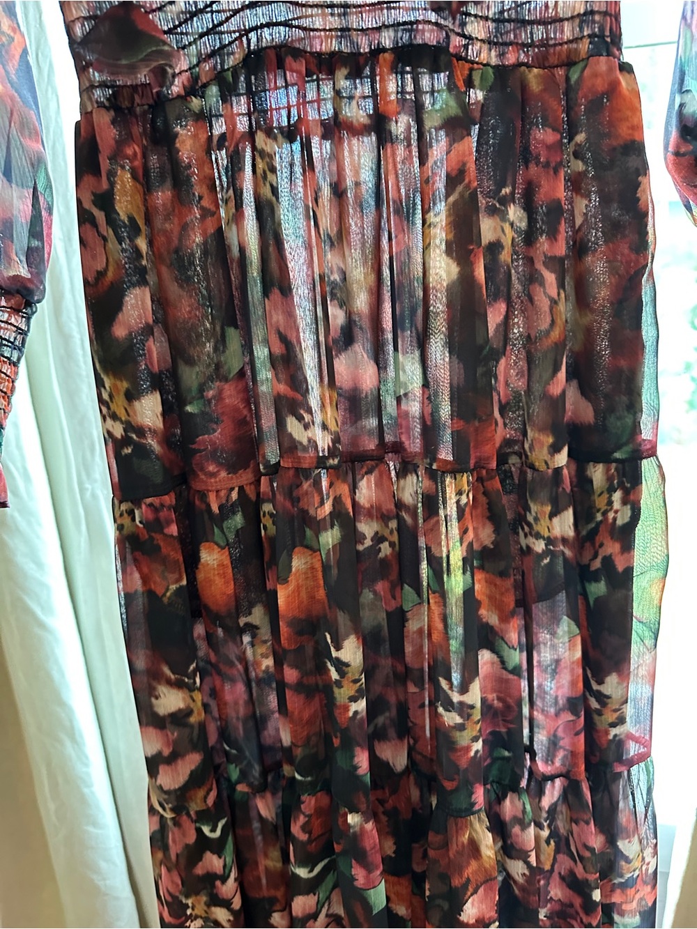 Misa Los Angeles Floral Long-Sleeve Maxi Dress in Multi-Color - Picture 7 of 9